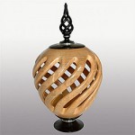 How do you make an Open barley twist vase and is carving involved?