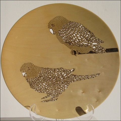 Parrot and Love Bird Platter