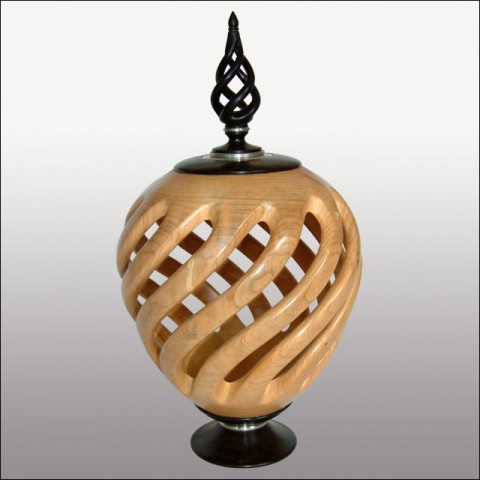 Open Barley Twist Vase